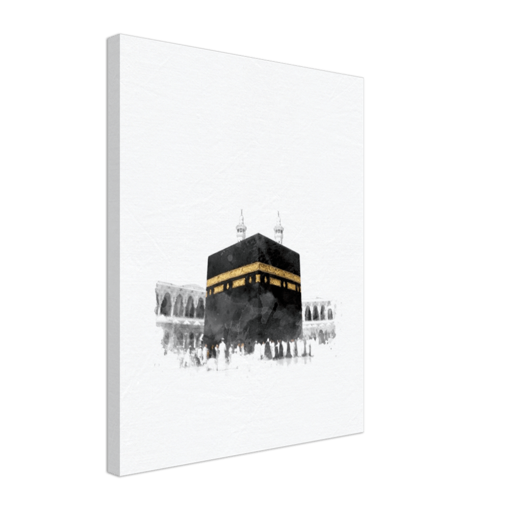 Kaaba Watercolor Canvas