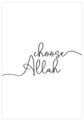 Choose Allah Poster