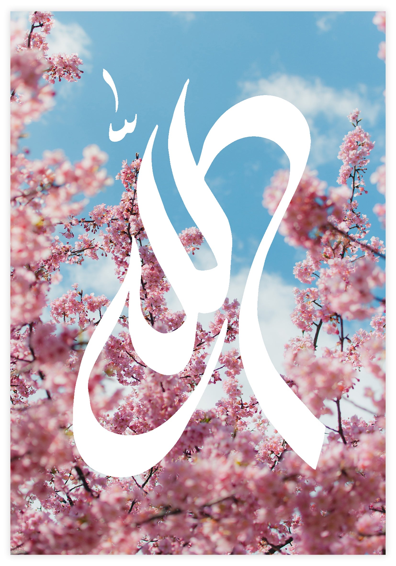 Allah Calligraphy Poster