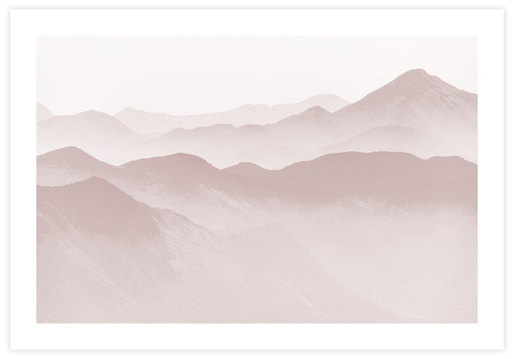 Pink Mountains Poster - KAMAN