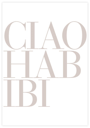 Ciao Habibi Poster - KAMAN