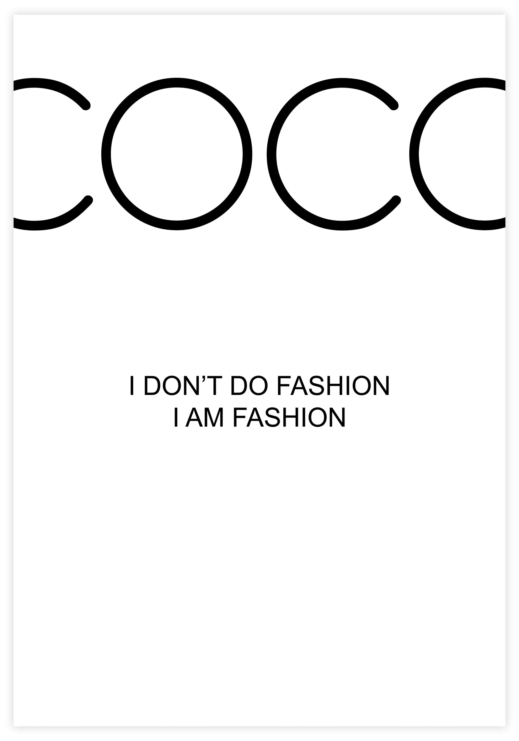 COCO – I Don’t Do Fashion Poster - KAMAN