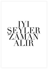 Iyi Seyler Zaman Alir Poster - KAMAN