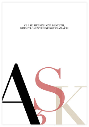 Ve Ask Poster - KAMAN