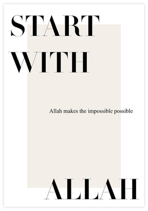 Start With Allah Poster