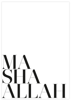 MashaAllah Poster - KAMAN