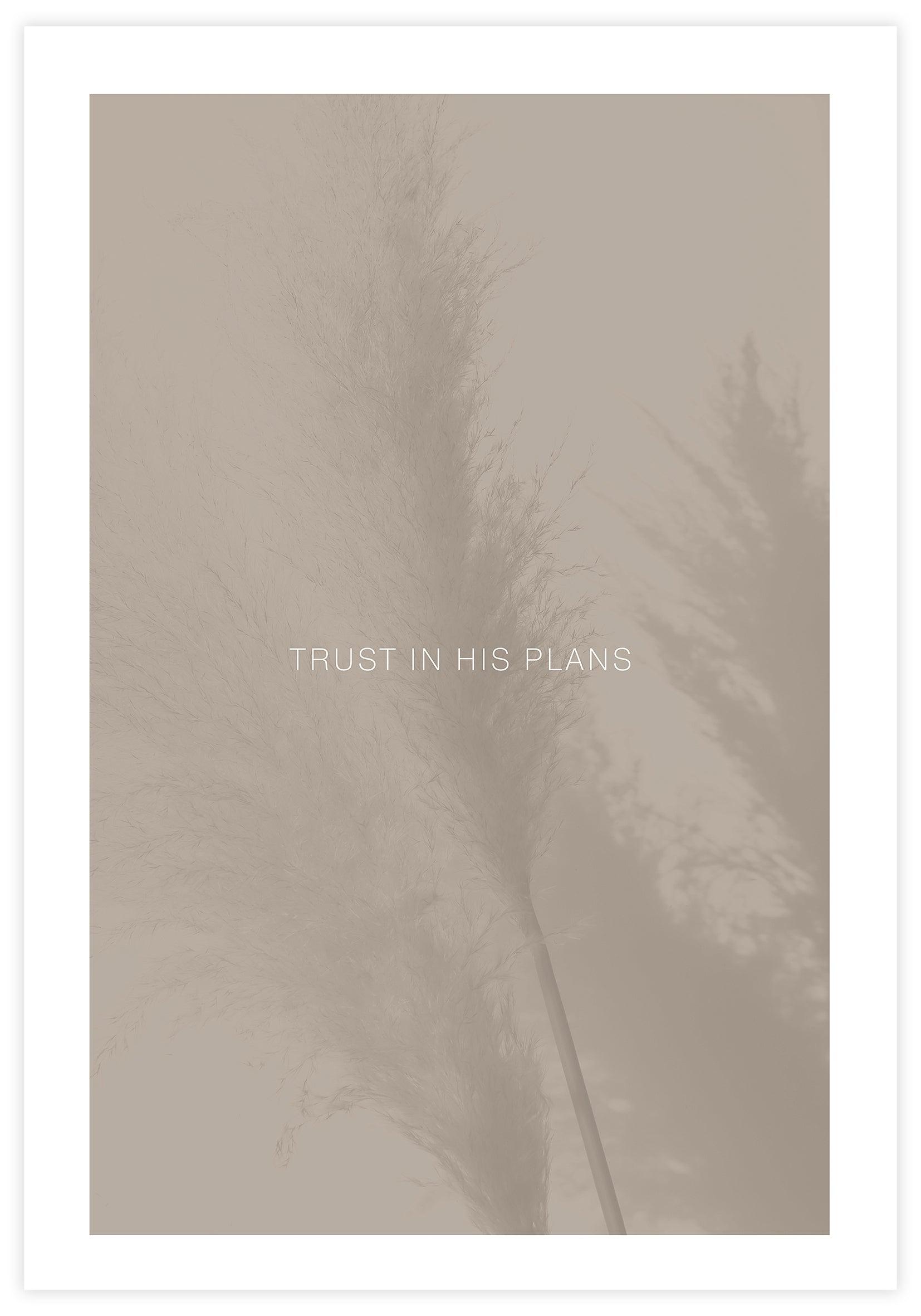 Trust In His Plans Poster