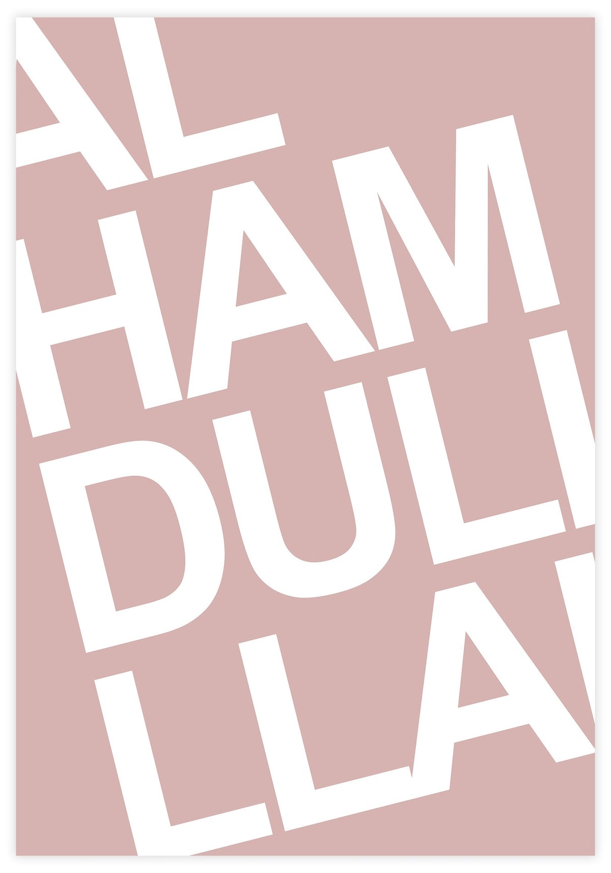 Alhamdulillah Pink Poster - KAMAN
