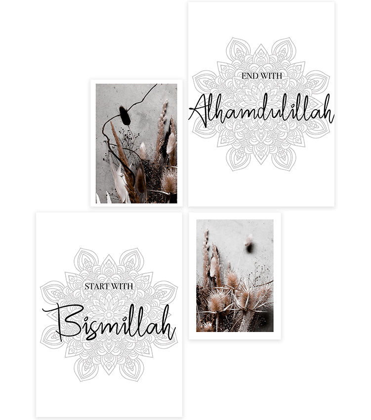 Blessings & Dried Flowers Posterset