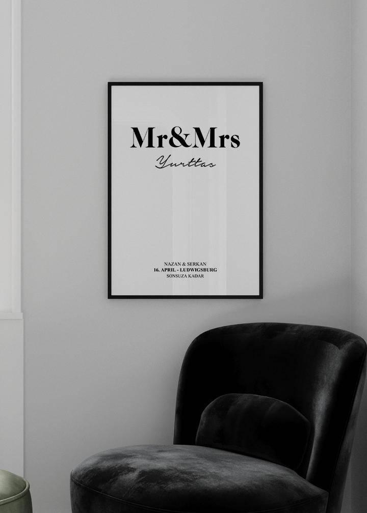 Mr&Mrs Poster - KAMANART.DE