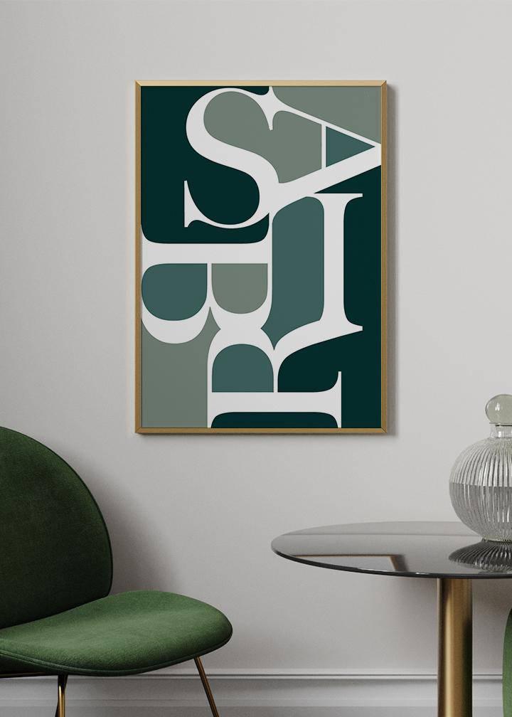 Sabir Green Poster - KAMANART.DE