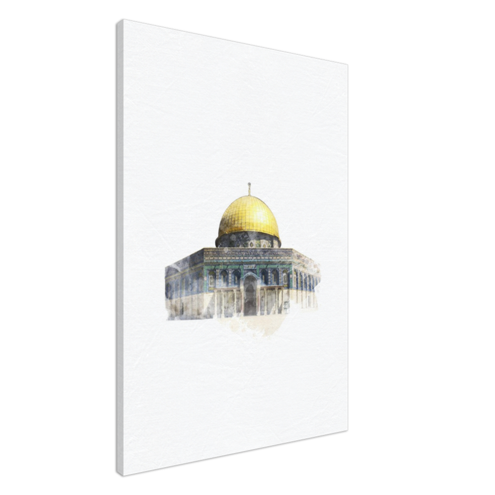 Al Aqsa Watercolor Canvas