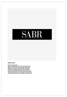 Sabr Text Poster - KAMAN